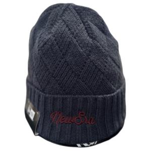 New Era Шапка-бини с логотипом бренда, унисекс, темно-синий