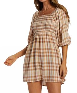 Мини-платье Paradise Days в цвете трюфель Billabong, Truffle