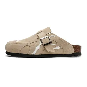 MOMGOG Кроссовки с пробковой подошвой устойчивые к истиранию и скольжению закрытого типа унисекс, цвет Sand