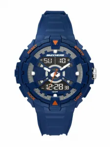 Мужские аналогово-цифровые часы Skechers SR1163 из полиуретана, цвет Blue