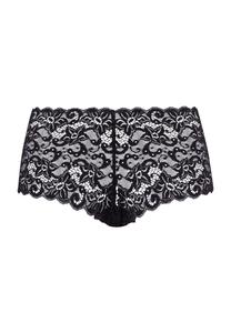 Женские кружевные трусы миди Moments с цветочным принтом HANRO, черный
