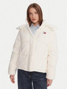 Пуховик relaxed fit Alaska DW0DW21623 Tommy Jeans, экрю