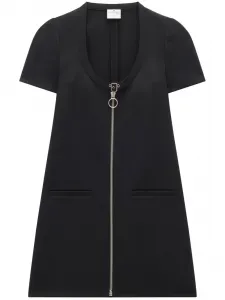 Твиловое платье Holistic с пряжкой Courrèges, черный