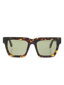 Golden Goose солнцезащитные очки в квадратной оправе, коричневый