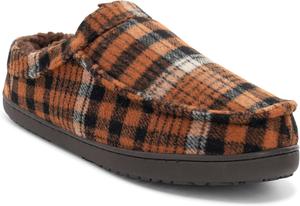 Мокасины для мужчин Western Chief - теплые домашние тапочки с флисом, для дома и улицы, Chestnut