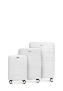 Комплект багажа из полипропилена. Wittchen, White