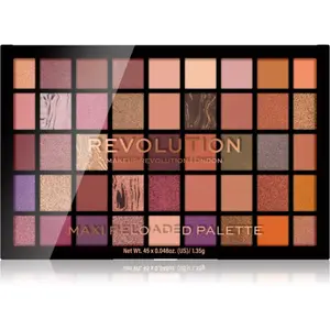 Makeup Revolution, Maxi Reloaded Palette палетка рассыпчатых теней для век оттенка Infinite Bronze 45x1,35 г