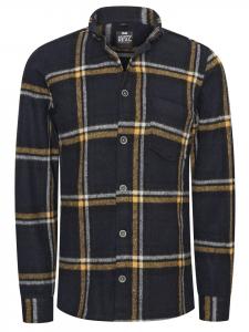 Рубашка из фланели Дровосек темно-синего/желтого цвета Rusty Neal