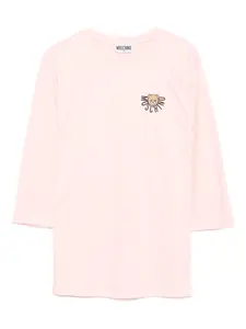 Платье с логотипом Moschino Kids, розовый