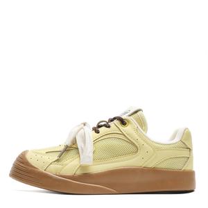 Женские противоскользящие и износостойкие дышащие низкие кеды для скейтбординга Feiyue, желтые