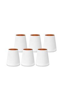 Набор кружек Stölzle Lausitz Power, 380 мл, 6 штук, бело-бронзовый