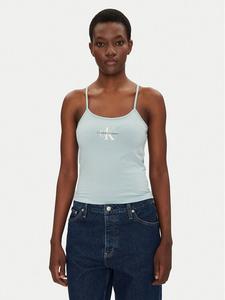 Топ slim fit Monologo J20J223105 Calvin Klein Jeans, синий