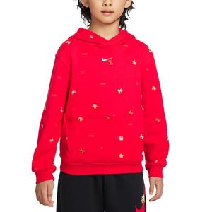 Детские худи утепленные Nike, university красный