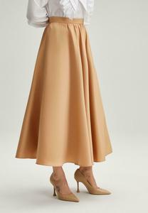 Юбка А-силуэта Pleated skirt Touché Privé, бежевый