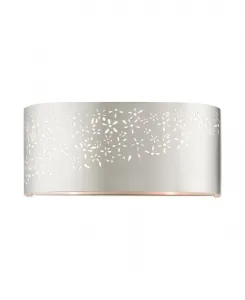 Настенный светильник Noria с двумя плафонами для ванной комнаты Livex, серебристый оттенок