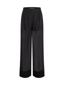Karl Lagerfeld Широкие брюки со складками спереди в черном цвете
