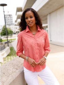 Хлопковая блузка кораллового цвета WITT WEIDEN