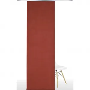 Раздвижная гардина на липучке, 1 шт., размеры ВxШ: 245x60 см, без панели для каретки Liedeco, красный