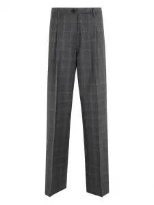 Клетчатые брюки ASPESI, серый