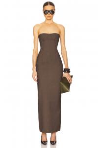 Платье в деловом стиле Helsa, cocoa melange