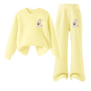Детская повседневная спортивная одежда Disney, желтый