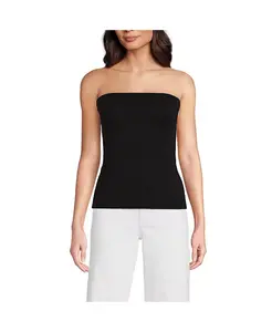 Женский облегающий топ-трубка Lands' End, черный