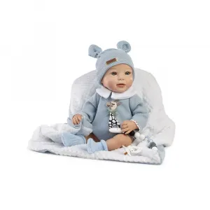 Детская кукла Guca Samuel Reborn Prematur doll, серый