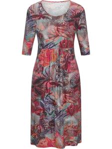 Платье Goldner, серый/красный