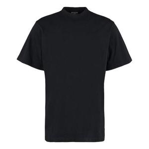 Футболка back hem long t-shirt boxy fit 'black' Balenciaga, черный