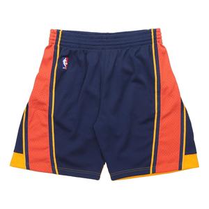 Спортивные шорты Mitchell & Ness NBA Swingman Shorts Golden State Warriors Road 2009-10 'Navy Orange', темно-синий