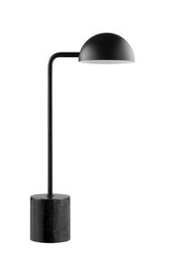Настольная лампа Dyberg Larsen Marble, черный - металл - камень - 26 x 50 x 15 см