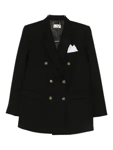 Двубортный пиджак Elisabetta Franchi, черный