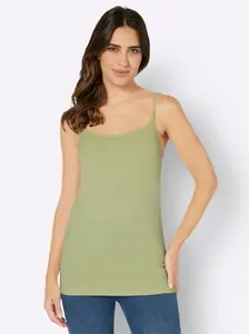 Топ-спагетти Classic Basics, зеленый