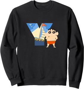 Крейон Шин-чан: Веселье! Изучай от А до Я. Толстовка Y Crayon Shinchan, черный