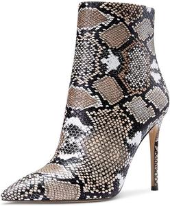 Женские ботильоны Castamere на высоком каблуке с острым носком, без застежки, с пряжкой, на шпильке 10 см, Snake Pu