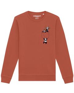 Свитер Watapparel Sweatshirt Pocket Pandas, цвет auburn