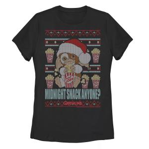 Юниорская футболка Gremlins Christmas Midnight Snack Any Ugly Sweater Licensed Character