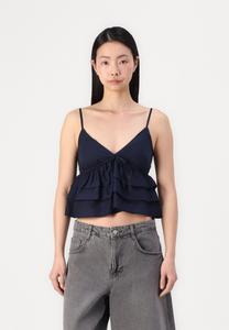 Блуза BARE TIERED BABYDOLL - Top Hollister Co., темно-синий