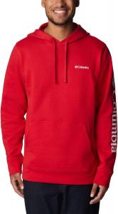 Куртка-толстовка Columbia мужская Trek Hoodie, Mountain Red/Csc Sleeve Logo