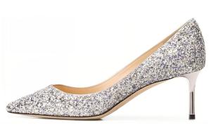 Jimmy Choo Туфли ROMY 60 на тонком каблуке высотой 6 см, женские, серебристо-фиолетовые