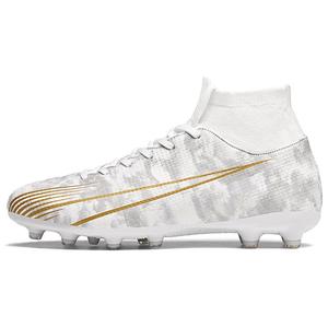 Sharp Engraving Унисекс футбольные бутсы высокие белые с длинными шипами, цвет White-Long Stud