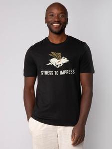 Футболка wat? Apparel T-Shirt Stress to impress, черный