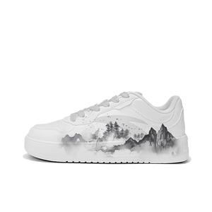 ANTA Нескользящие, легкие и дышащие низкие кроссовки для скейтбординга унисекс, белые, серые