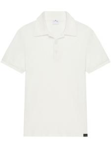 Courrèges сетчатая рубашка поло, белый