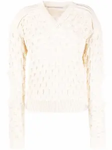 Джемпер рыхлой вязки Stella Mccartney, нейтральный