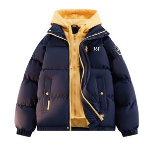 Пуховик Unisex Hooded Thickened 361°, classic темно-синий