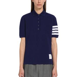 THOM BROWNE Футболка-поло женская marine blue