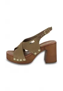 Сандалии на каблуке penn Les Tropeziennes Par M Belarbi, Light Khaki