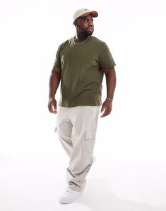 Супермешковатые брюки-карго ASOS DESIGN с эластичной талией серого цвета