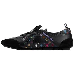 LOUIS VUITTON Кроссовки Takashi Murakami Collaboration Sneakerina кожаные низкие повседневные женские Black